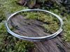 Sterling silver wound bangle