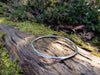 Sterling silver wound bangle