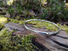 Sterling silver winding tendril bangle