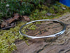 Sterling silver winding tendril bangle