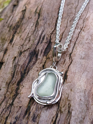 Seafoam Seaglass Pendant