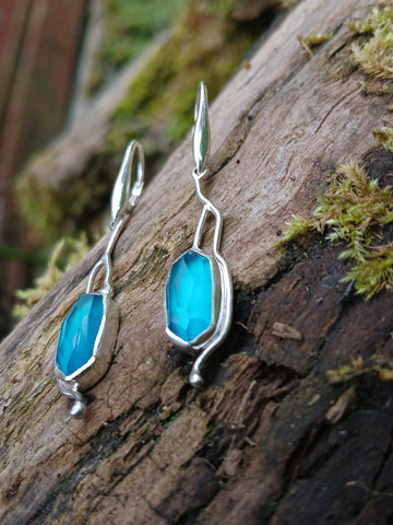 Lantern Flower Drop Earrings