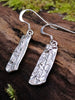Sterling silver melt drop earrings