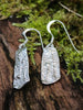 Sterling silver melt drop earrings