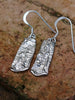 Sterling silver melt drop earrings