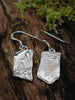 Sterling Molten Drop Earrings