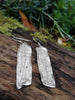 Sterling silver melt drop earrings