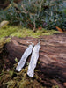 Sterling silver melt drop earrings
