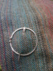  Small sterling silver penannular pin