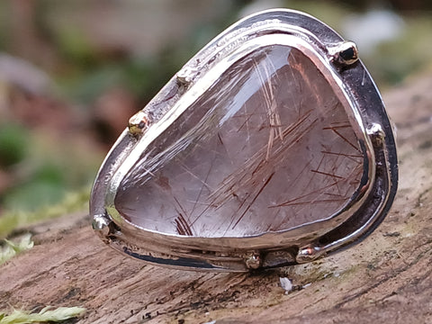 Rutilated Quartz Chunky Ring