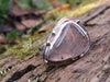 Sliver and rutilated quartz ring