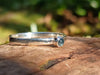 Aquamarine stacking ring
