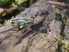 Sterling Silver and Moss Agate stacker