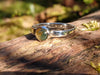 Sterling Silver and Moss Agate stacker