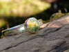 Sterling Silver and Moss Agate stacker