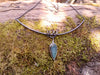 Tendril Bud Drop Pendant on Bar and Chain