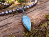 Tendril Bud Drop Pendant on Pearls
