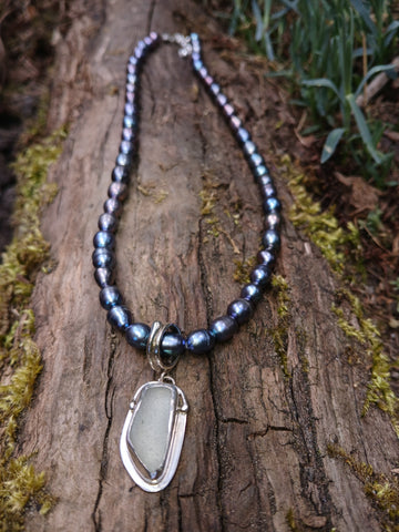 Seafoam Pittenweem Seaglass Pendant