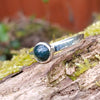 Sterling Silver and Moss Agate stacker