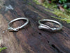 sterling silver tendril rings