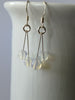 opalite double drop earrings. 