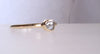 Gold and uncut diamond ring