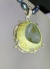 Handmade silver rockpools pendant seaglass