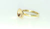 Gold cup ring 