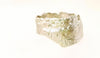Handmade silver textured ring