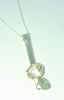 Sterling silver handmade waterflower pendant