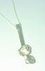 Sterling silver handmade waterflower pendant