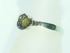 Handmade sterling silver flower ring black