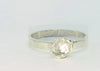 Handmade sterling silver flower ring