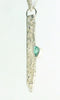 Sterling silver landscape pendant with blue apatite stone