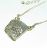 Sterling silver rock textured necklace