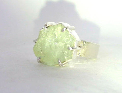 Rockface and Aquamarine Ring