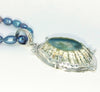 Handmade silver rockpools pendant blue