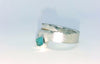Landscape ring with blue stone
