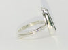 Green scottish seaglass ring
