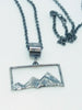 Sterling silver landscape pendant