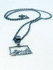 Sterling silver landscape pendant