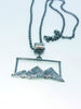 Sterling silver landscape pendant on chain