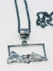 Sterling silver landscape pendant