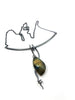 Labradorite Peashoot pendant necklace sterling silver 
