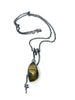 Labradorite Peashoot pendant necklace sterling silver on chain