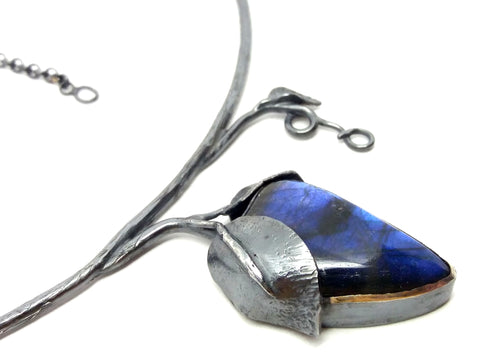 Strawberry Blue Necklace