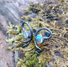 labradorite studs