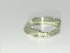 Sterling silver textured landscape ring