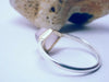 Silver gold and rose quartz ring back