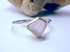 Deco rose cut rose quartz ring